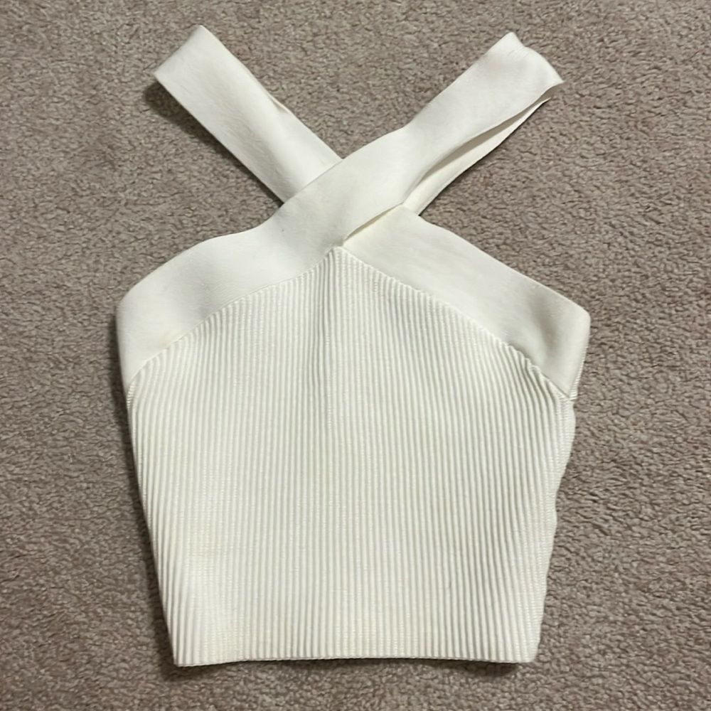 aritzia cross over neck tank